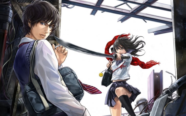 Аниме парень и девушка