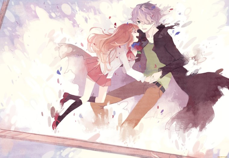 Аниме девочка и парень