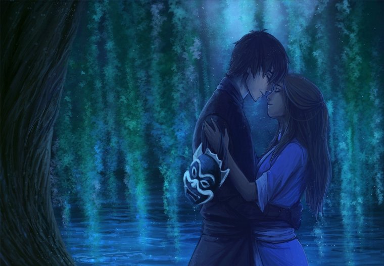 Парень и девушка арт