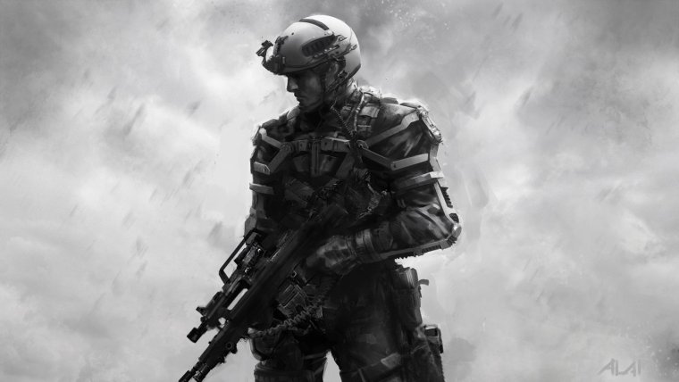 Солдаты из игры Call of Duty