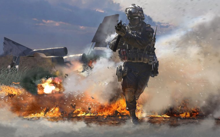 Гоуст Call of Duty Art