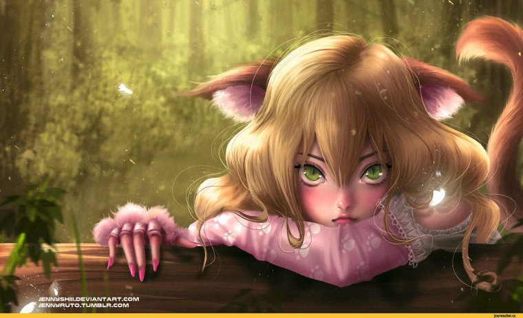 Аниме девушки кошки