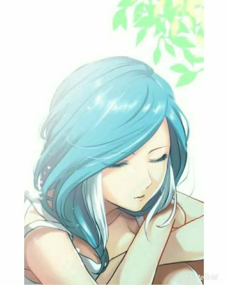 Аниме девушки с бирюзовыми волосами