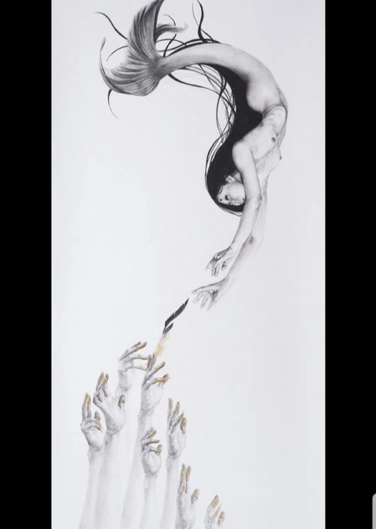 Тату Русалка эскизы Минимализм