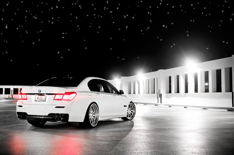 BMW 5 Series White Fon