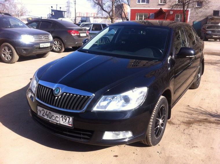 Skoda Octavia a7 2017 черная