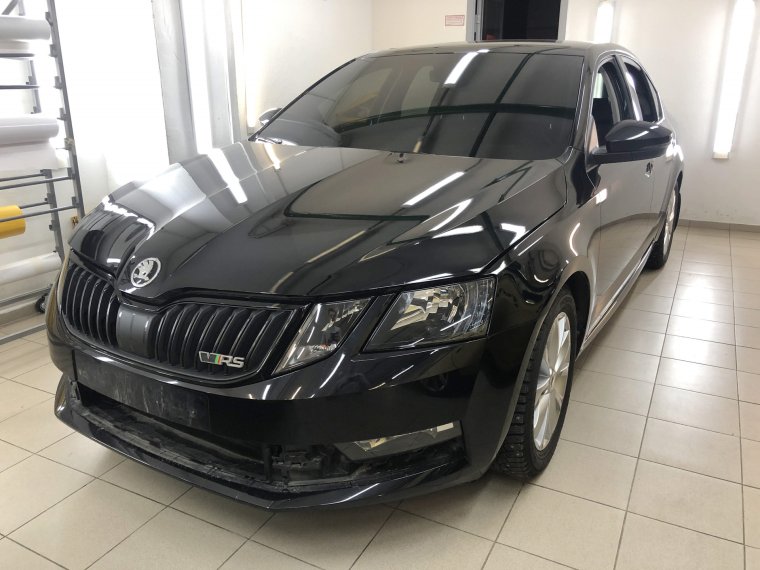 Skoda Octavia a7 2017 черная