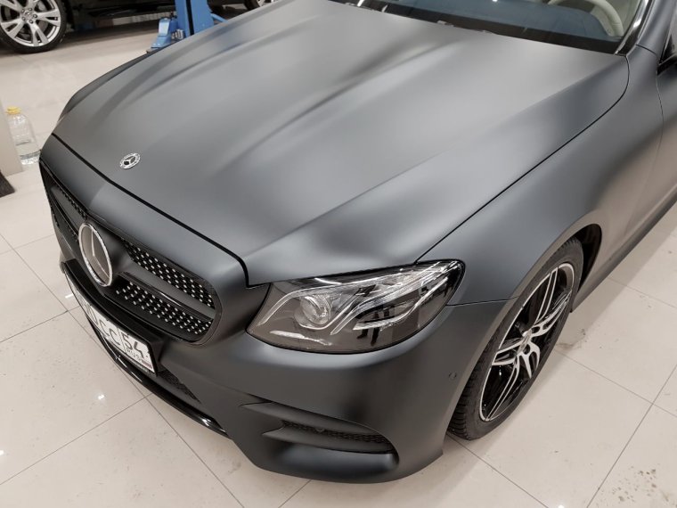 Пленка матовая серая графит Cold Gray Carbins