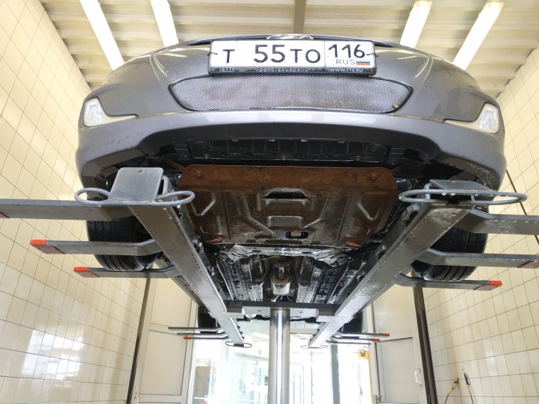 Хендай Солярис мойка днища