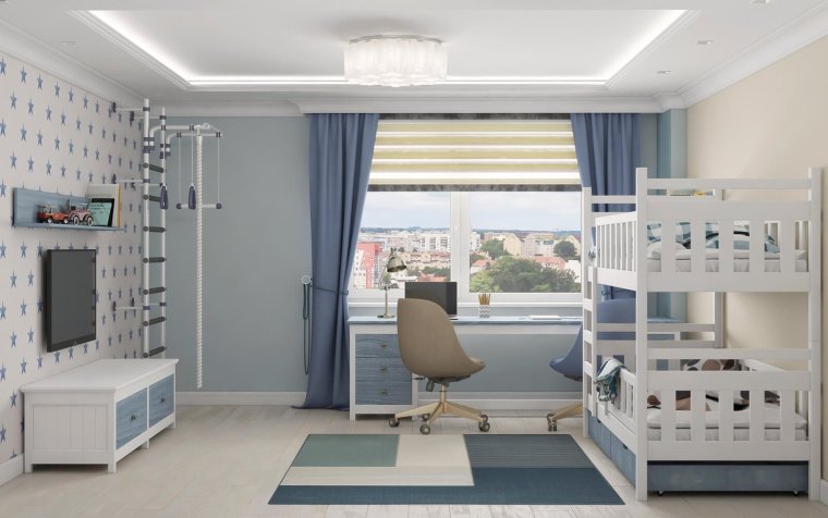 Детская комната для 2х мальчиков