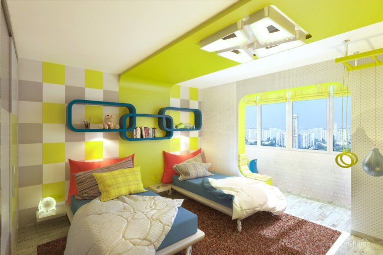 Спальня для двух детей мальчиков