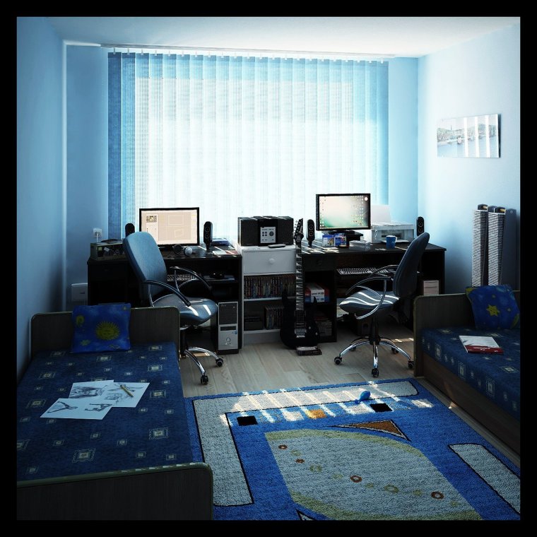 Детские комнаты для 2 мальчиков