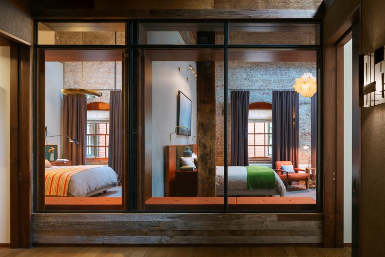 Лофт перегородки окно