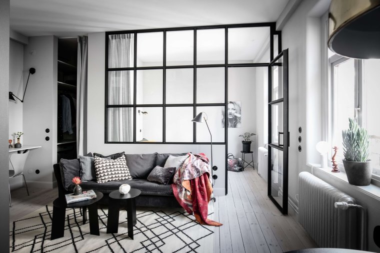 Лофт перегородки окно