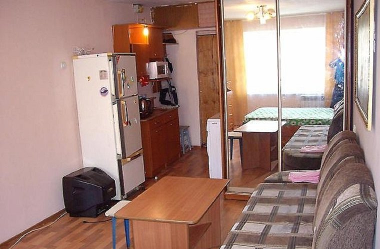 План комнаты общежития