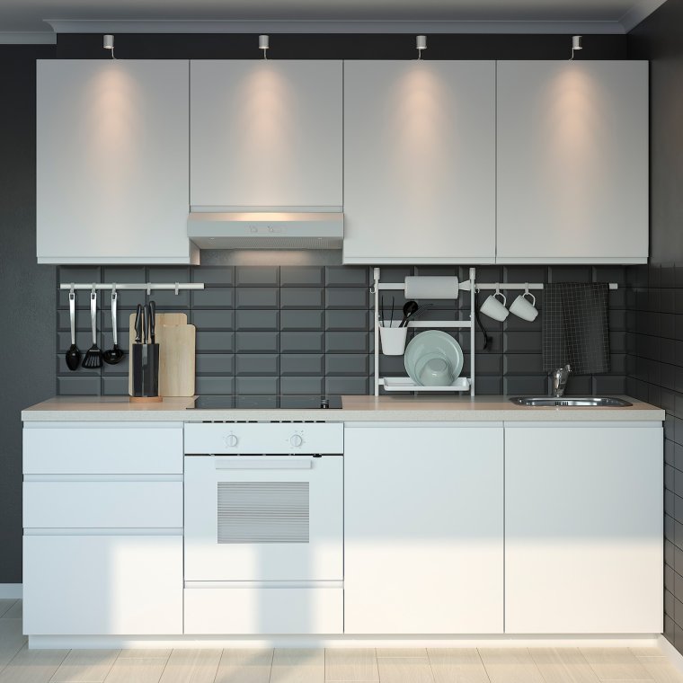 Кухня икеа Воксторп серая