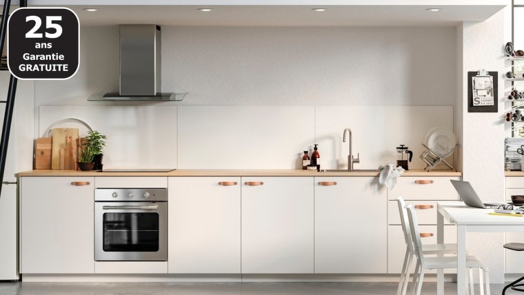 Кухня икеа Воксторп белая