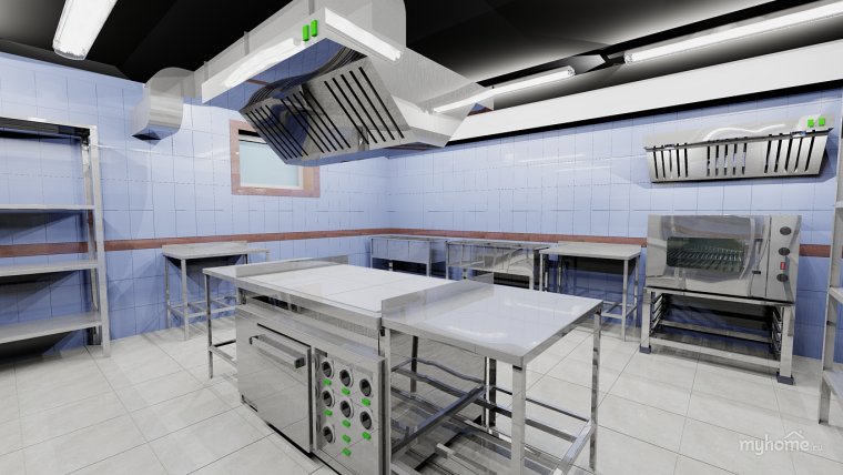 Проект кухни ресторана