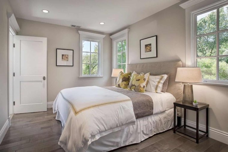 Спальня в синих тонах