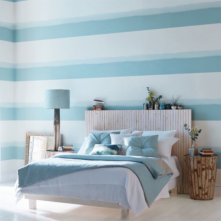 Потолок в спальне в скандинавском стиле