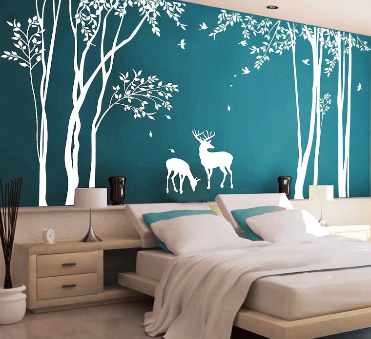 Стьи льная покраска стен