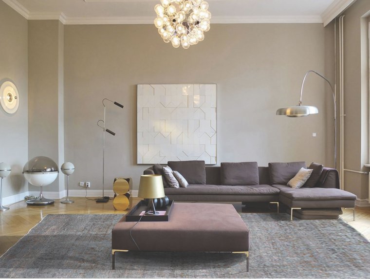 Крашеные стены в интерьере