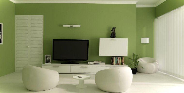 Современная покраска стен в квартире