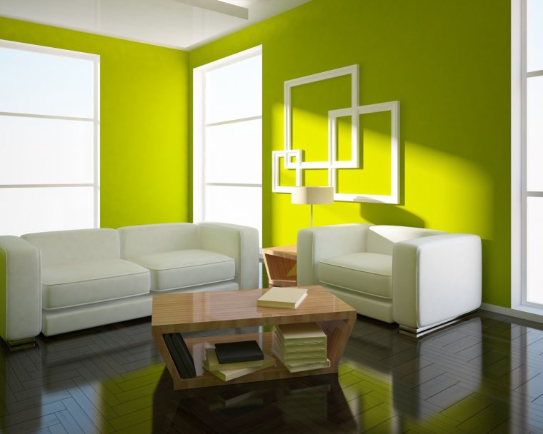 Гостиная стены под покраску