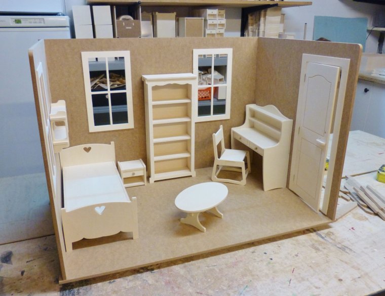 Макет комнаты из коробки