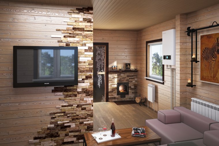 Интерьер предбанника