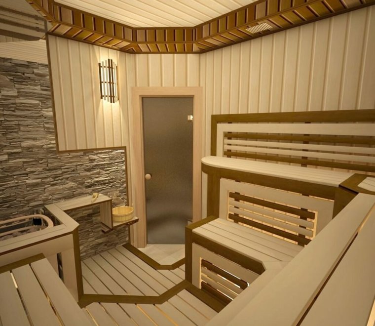 Интерьер предбанника