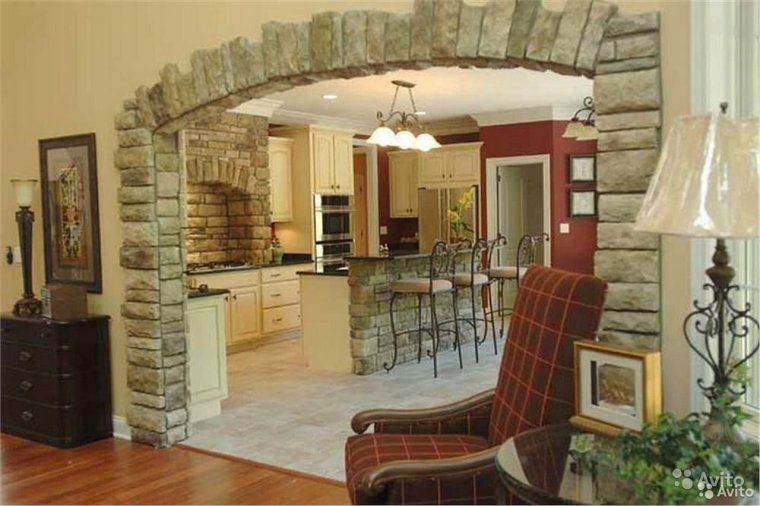 Арки Отделанные декоративным камнем