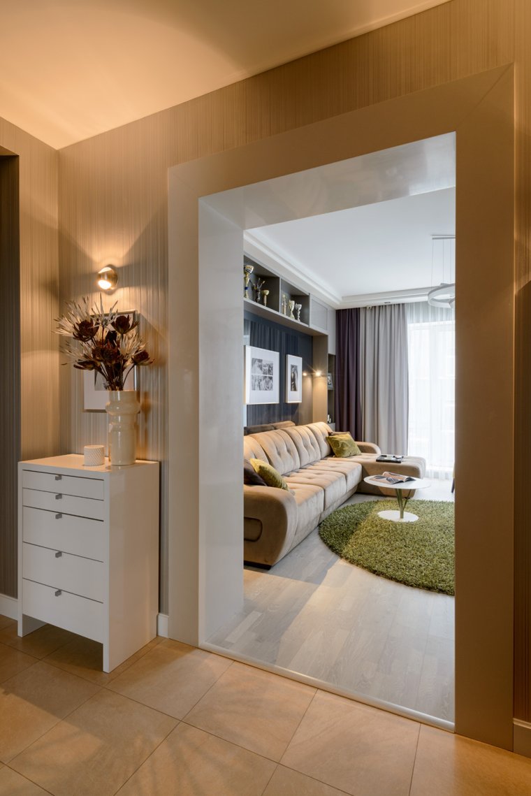 Арка с коридора на кухню