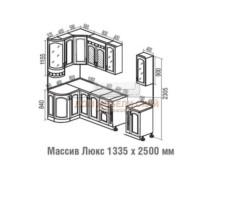 Боровичи мебель массив Люкс 1335