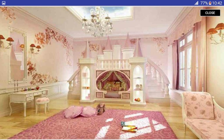 Детская комната замок принцессы