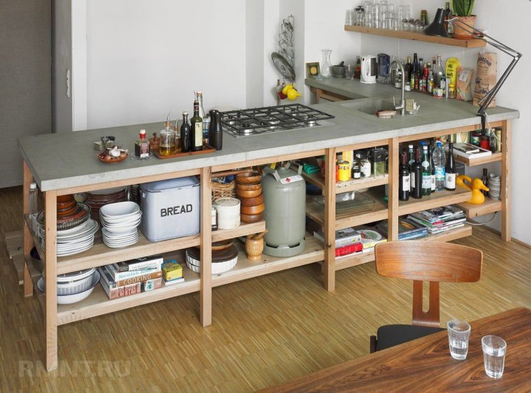Полки под столешницу на кухне