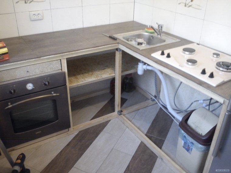 Самодельная столешница для кухни