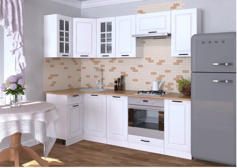 Кухонный гарнитур Симпл угловой 1600x2200