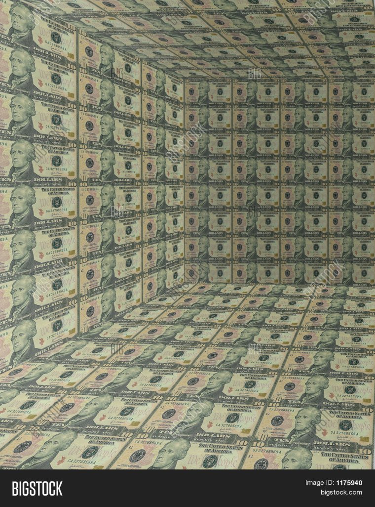 Комната из денег