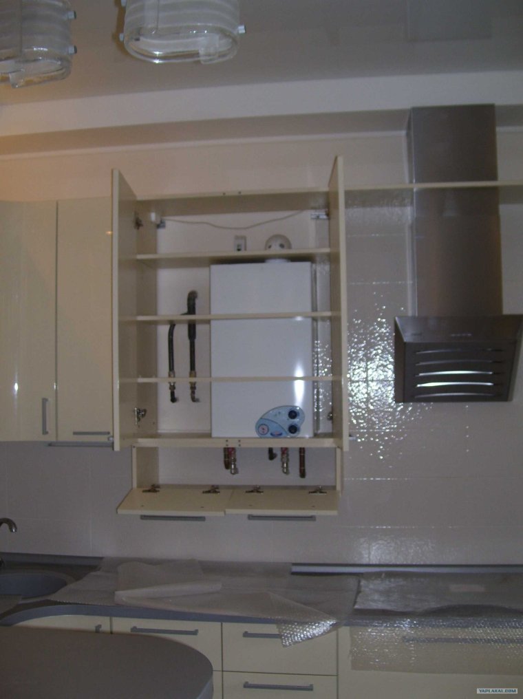 Короб под трубы на кухне