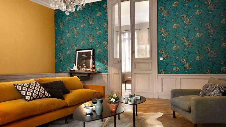 Совмещение обоев в интерьере