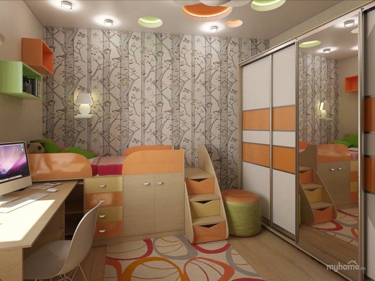 Маленькая комната для подростка мальчика