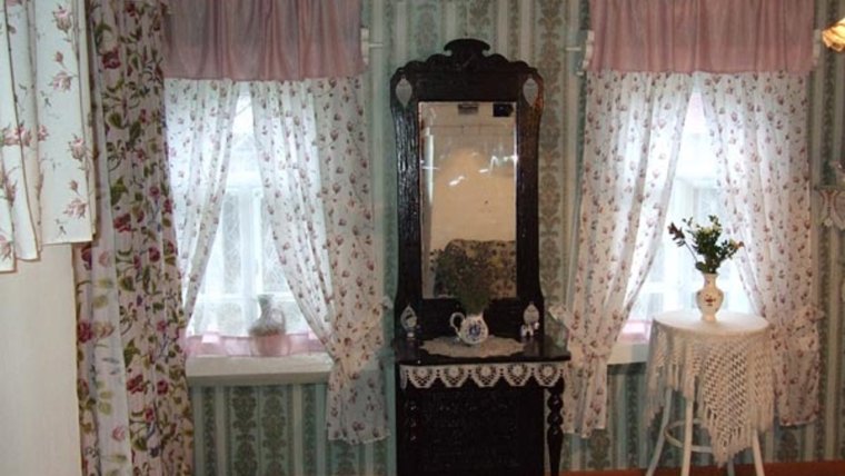 Старинные занавески в деревнях