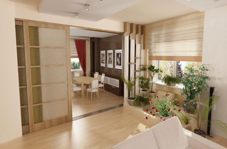 Декоративные перегородки для зонирования пространства