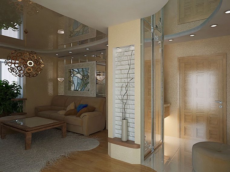 Зонирование комнаты шкафом