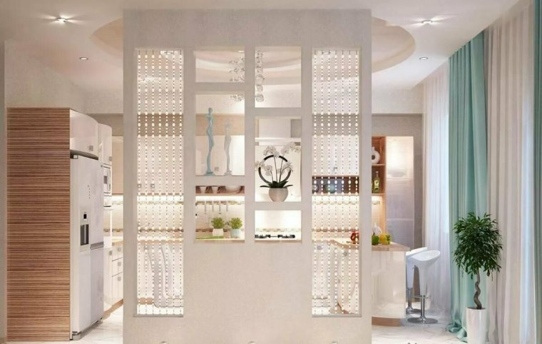 Декоративные перегородки из гипсокартона