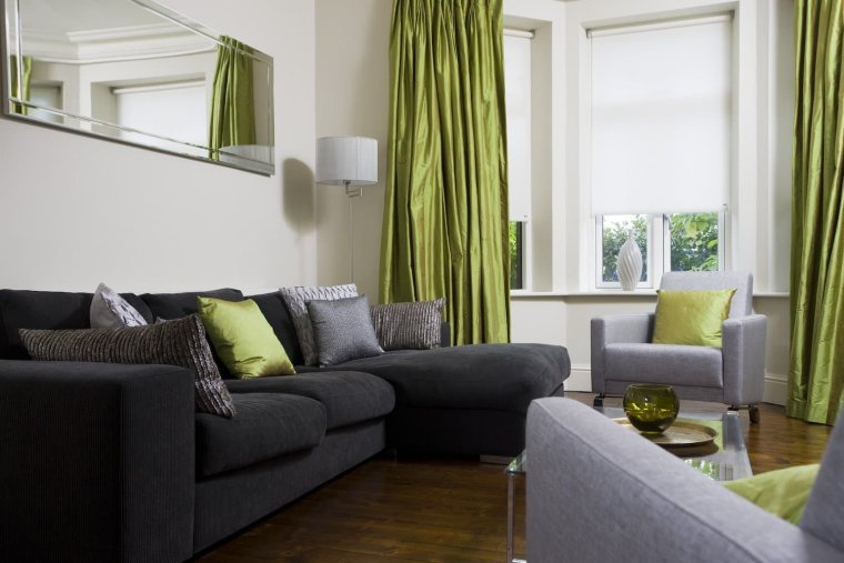 Зеленый цвет в интерьере