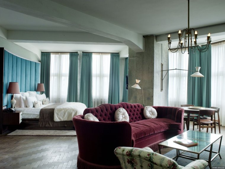 Шторы блэкаут изумруд