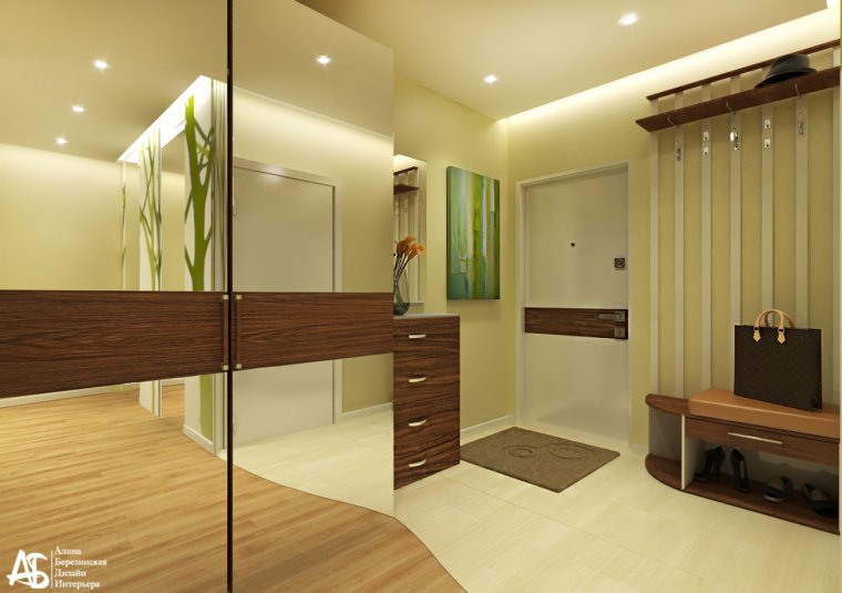 Перегородка прихожая гостиная