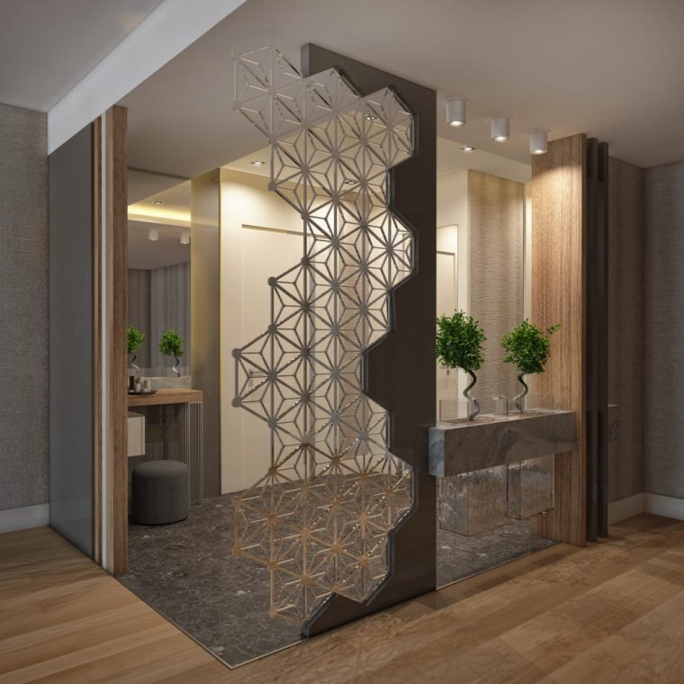 Зонирование прихожей